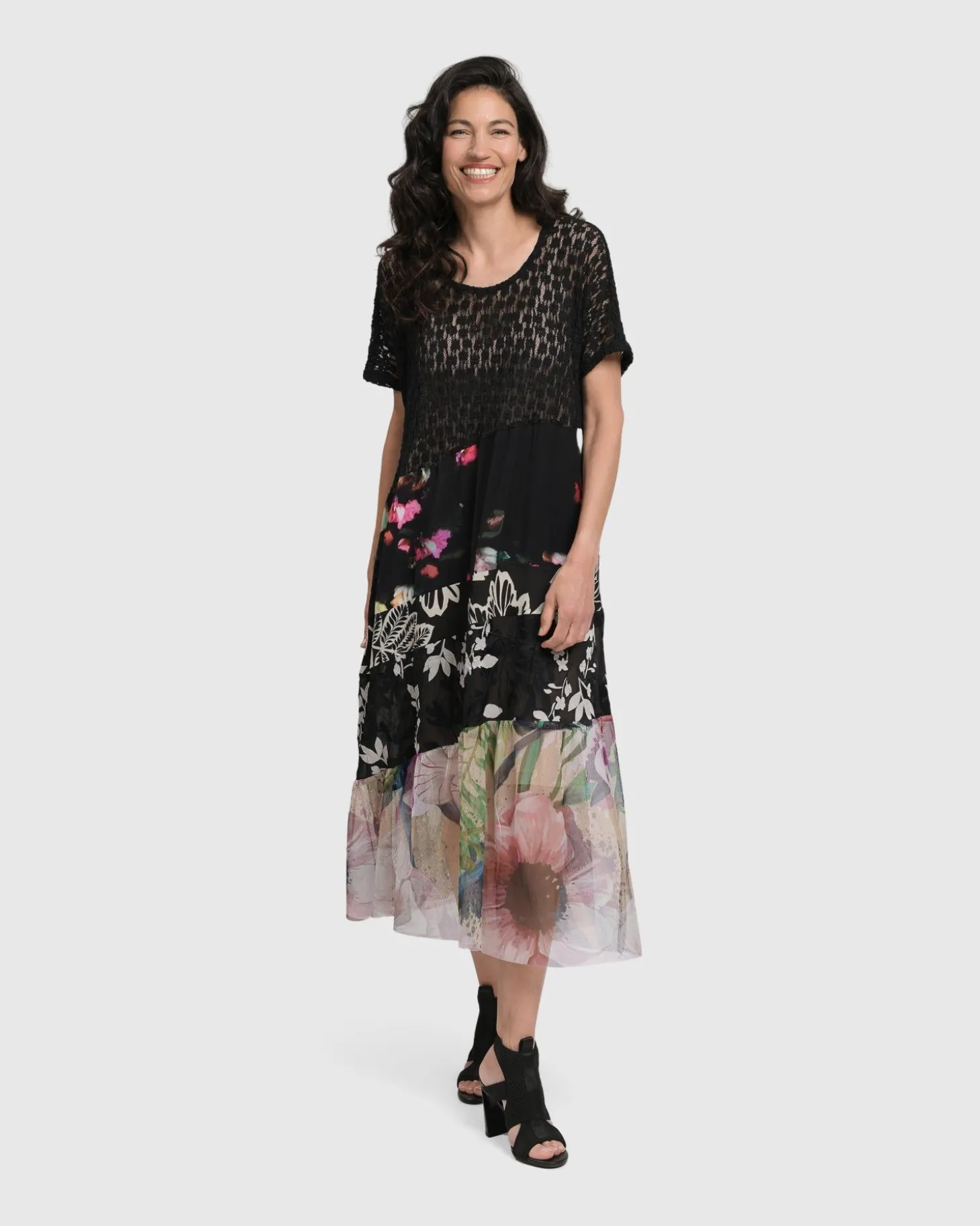 Women Alembika Adaline Tiered Maxi Dress, Floral