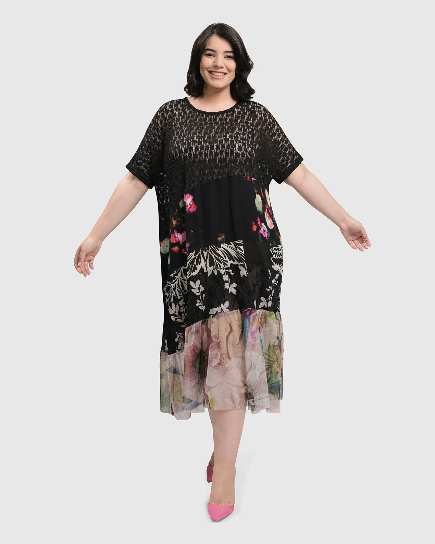Women Alembika Adaline Tiered Maxi Dress, Floral