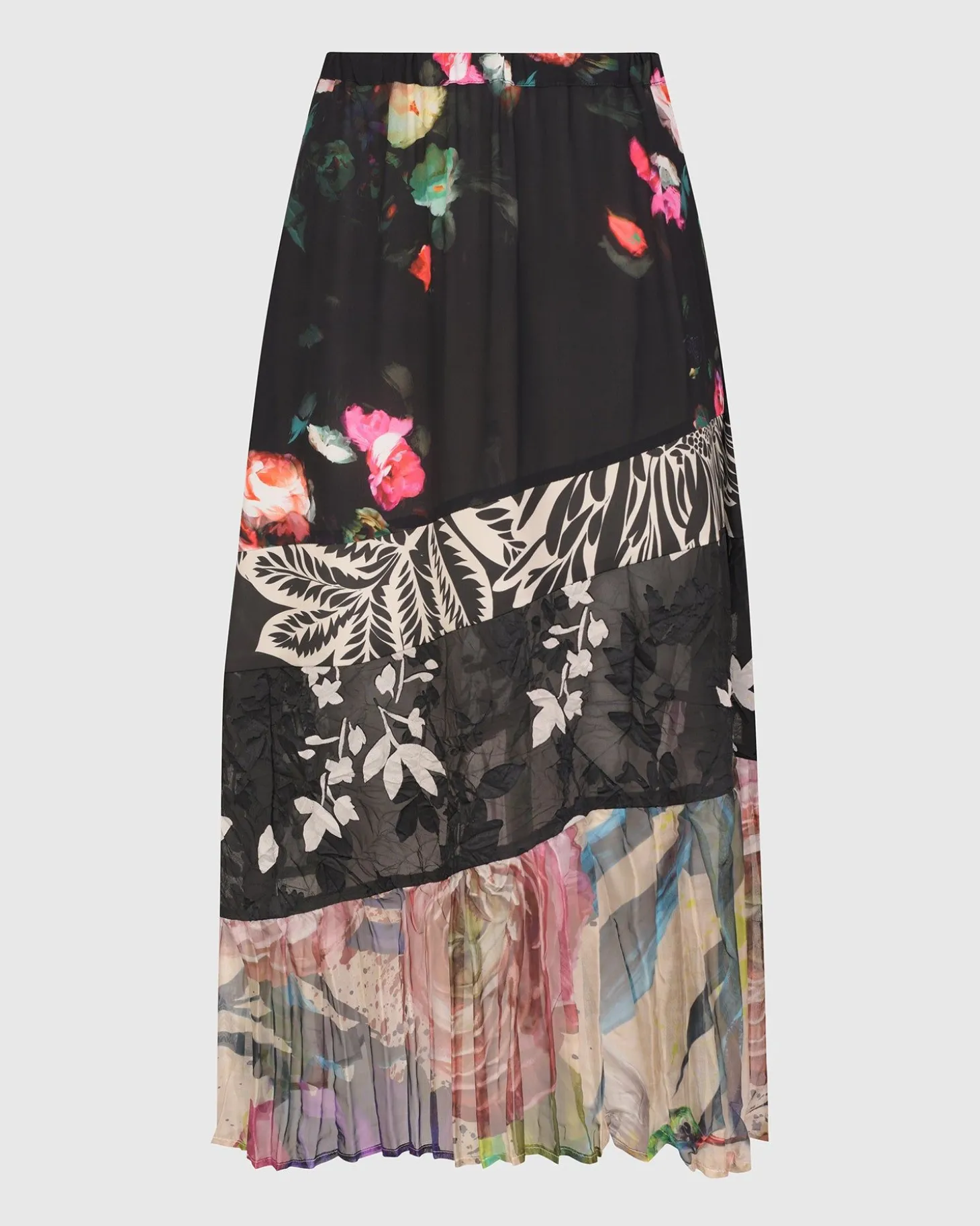 Women Alembika Adaline Tiered Maxi Skirt, Mix
