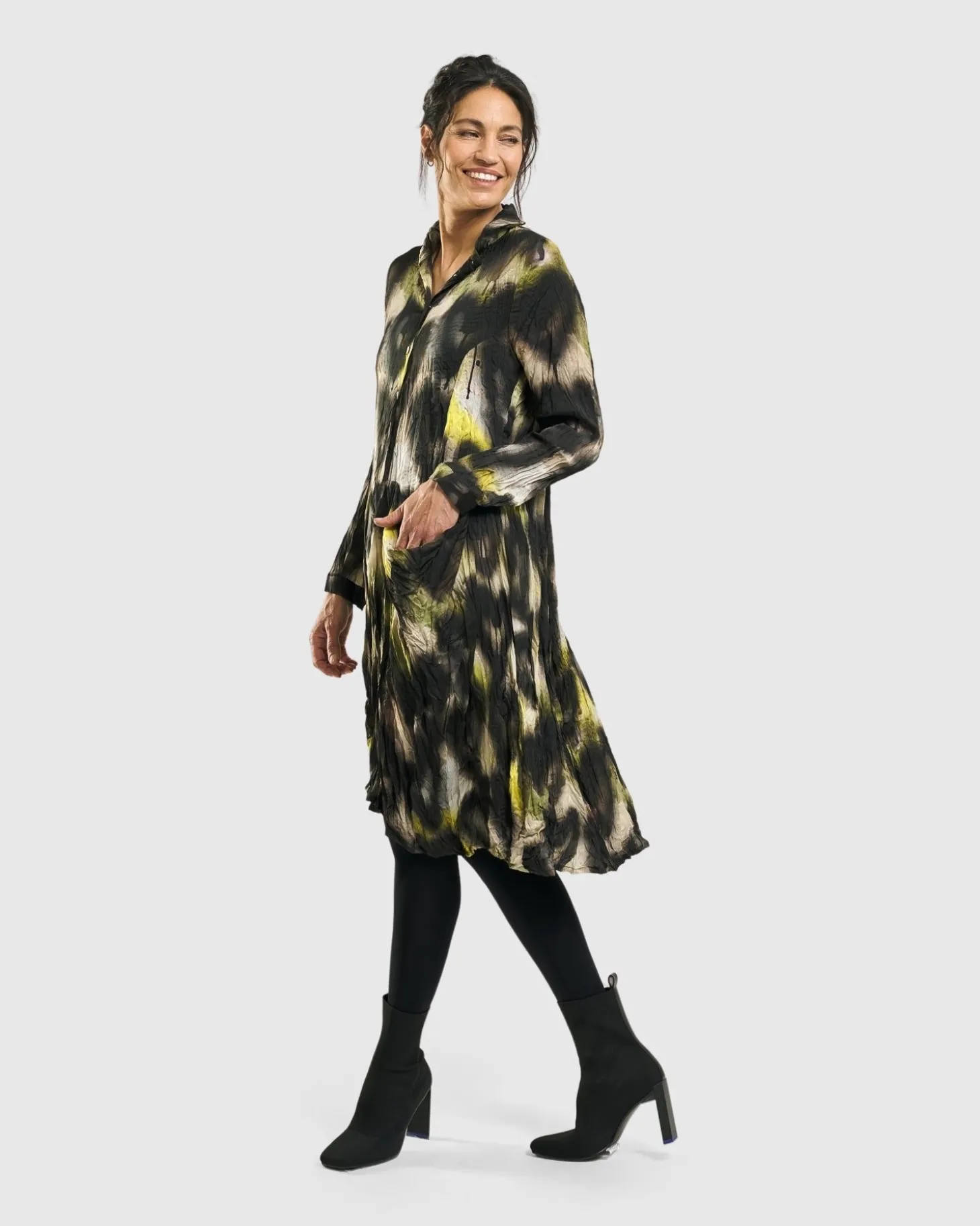 Women Alembika Airbrush Wonderful Pocket Dress, Hearts