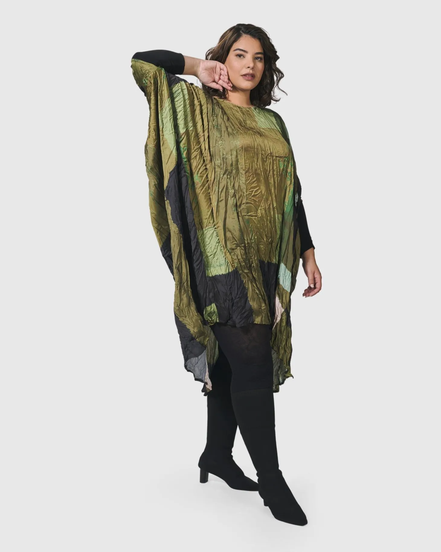 Women Alembika Al Fresco Muumuu Dress, Olive