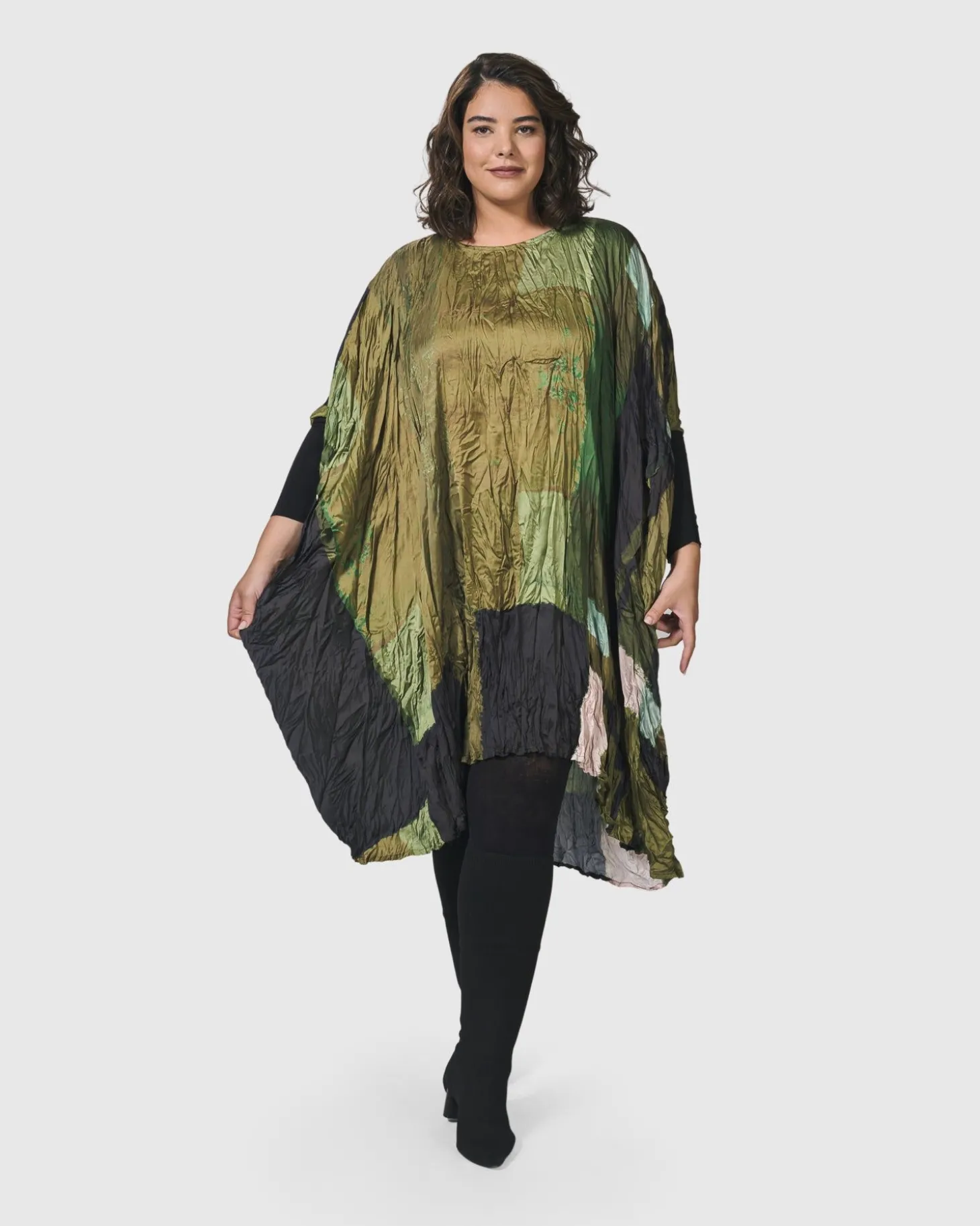 Women Alembika Al Fresco Muumuu Dress, Olive