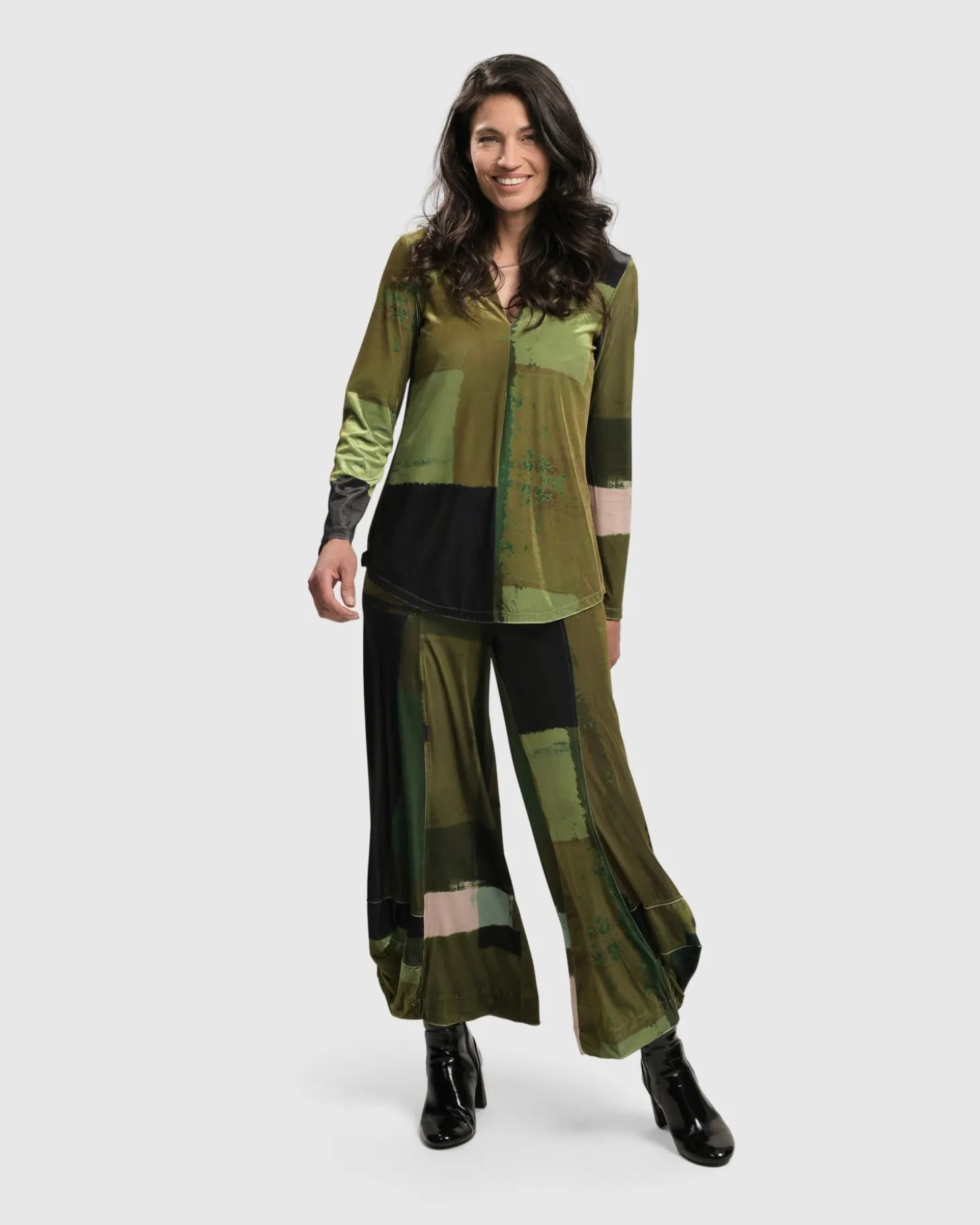 Women Alembika Al Fresco Punto Pants, Olive