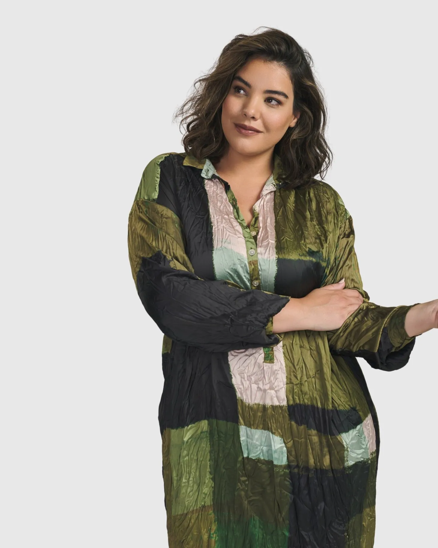 Women Alembika Al Fresco Shirt Dress, Olive