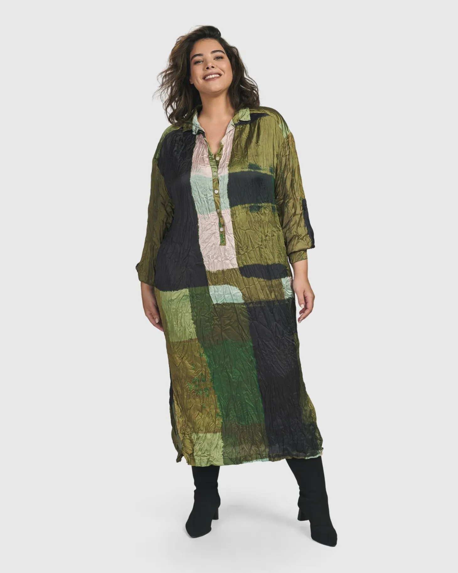 Women Alembika Al Fresco Shirt Dress, Olive
