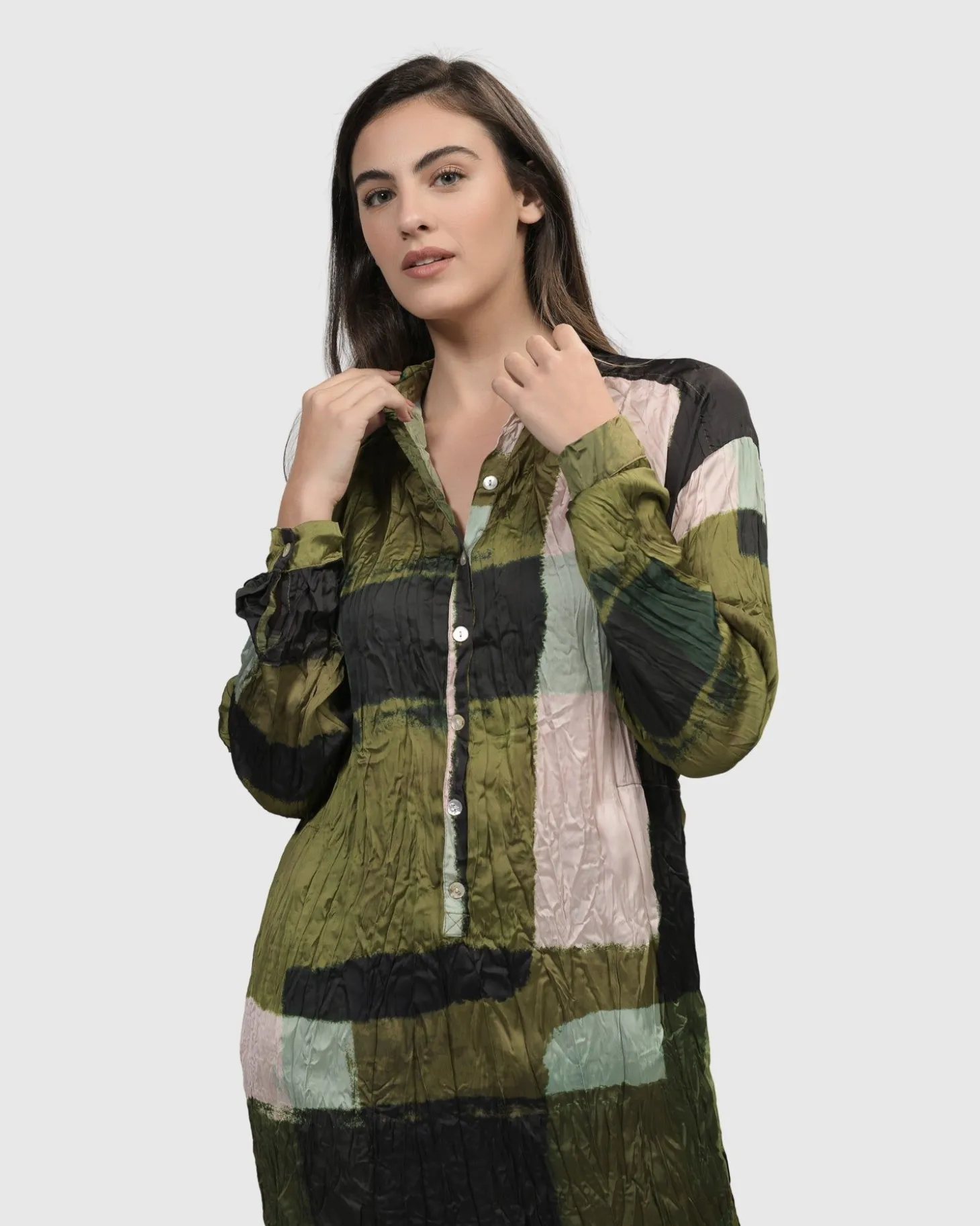 Women Alembika Al Fresco Shirt Dress, Olive