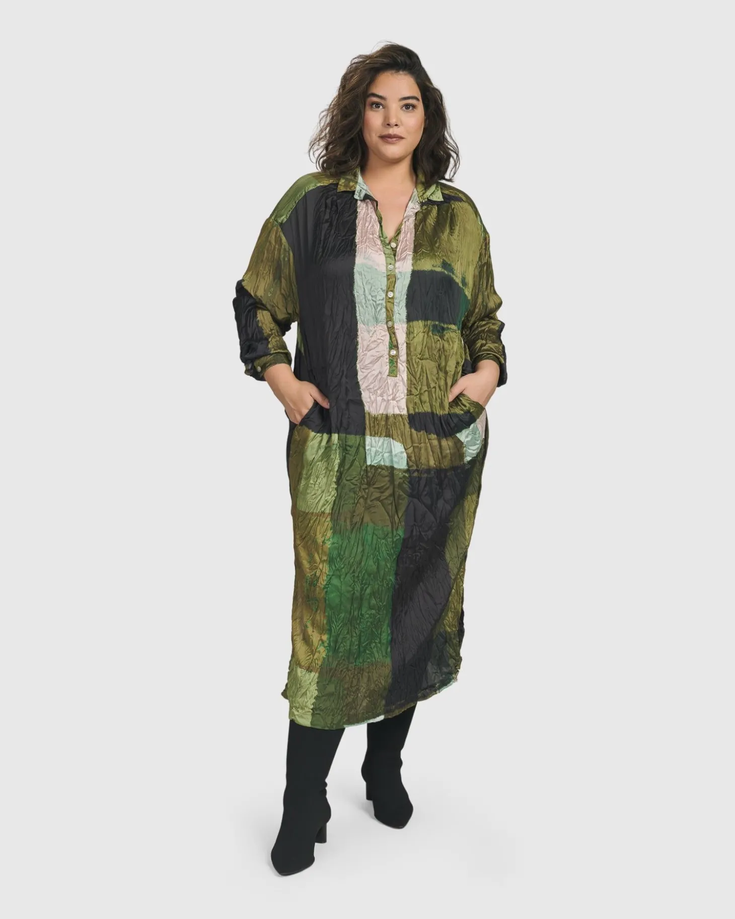 Women Alembika Al Fresco Shirt Dress, Olive