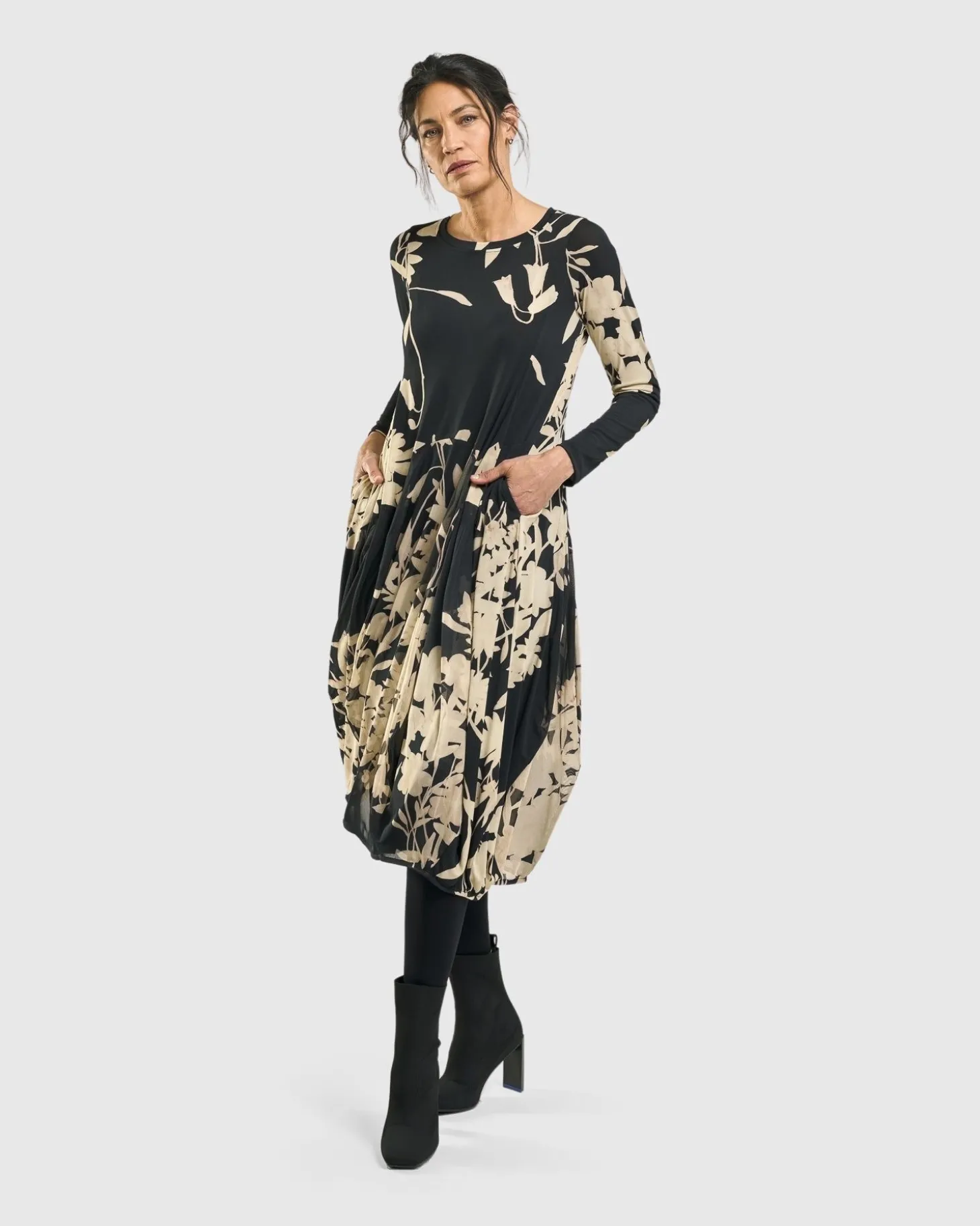 Women Alembika Amber Cocoon Dress, Floral