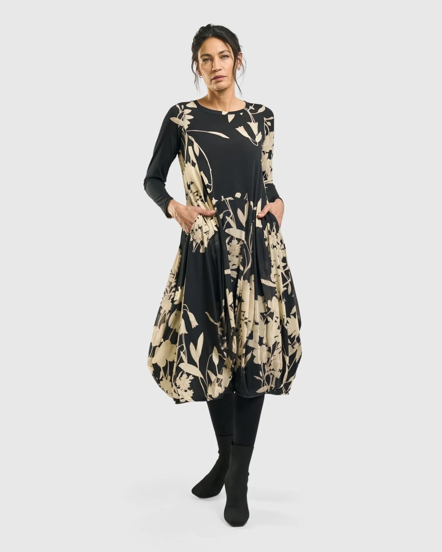 Women Alembika Amber Cocoon Dress, Floral