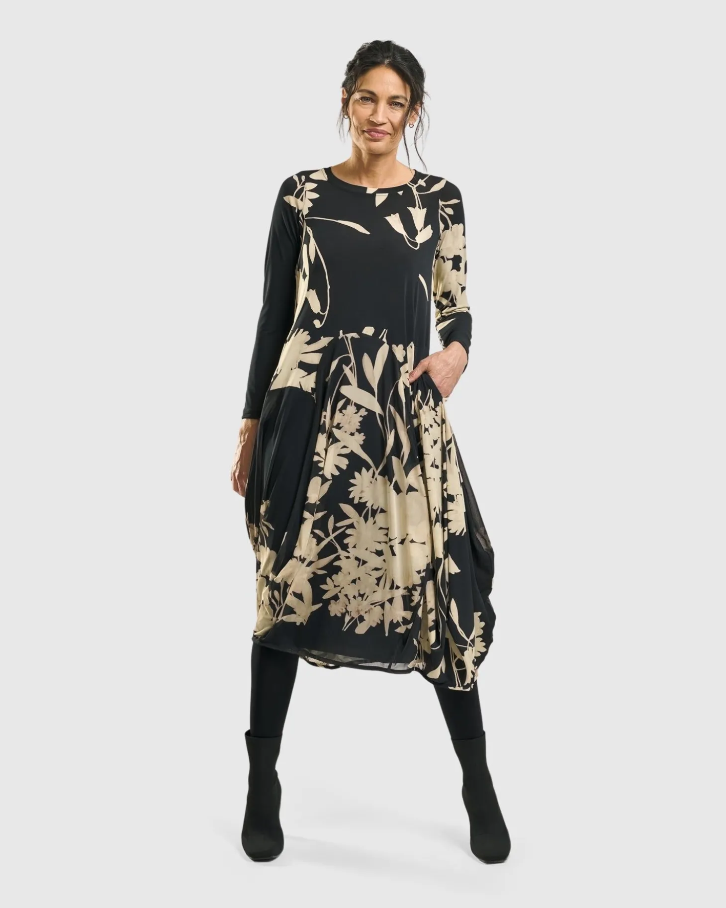 Women Alembika Amber Cocoon Dress, Floral