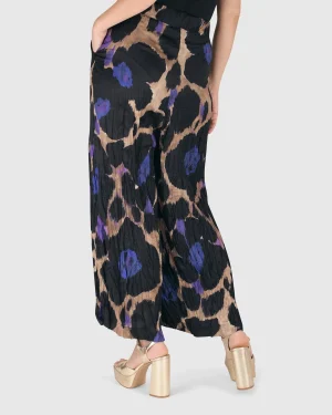 Women Alembika Amethyst Crinkle Palazzo Pants, Multi