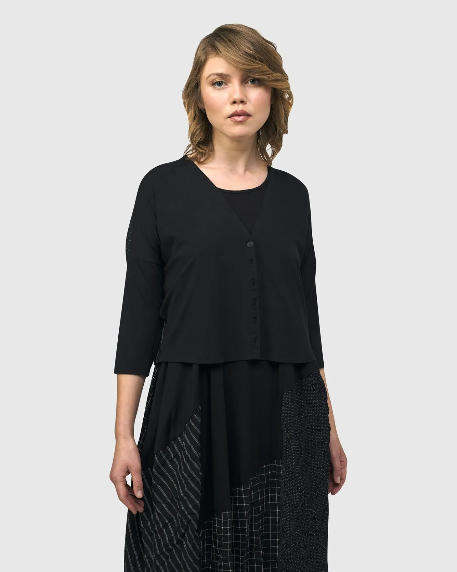 Women Alembika Andromeda Cropped Cardigan, Stripes