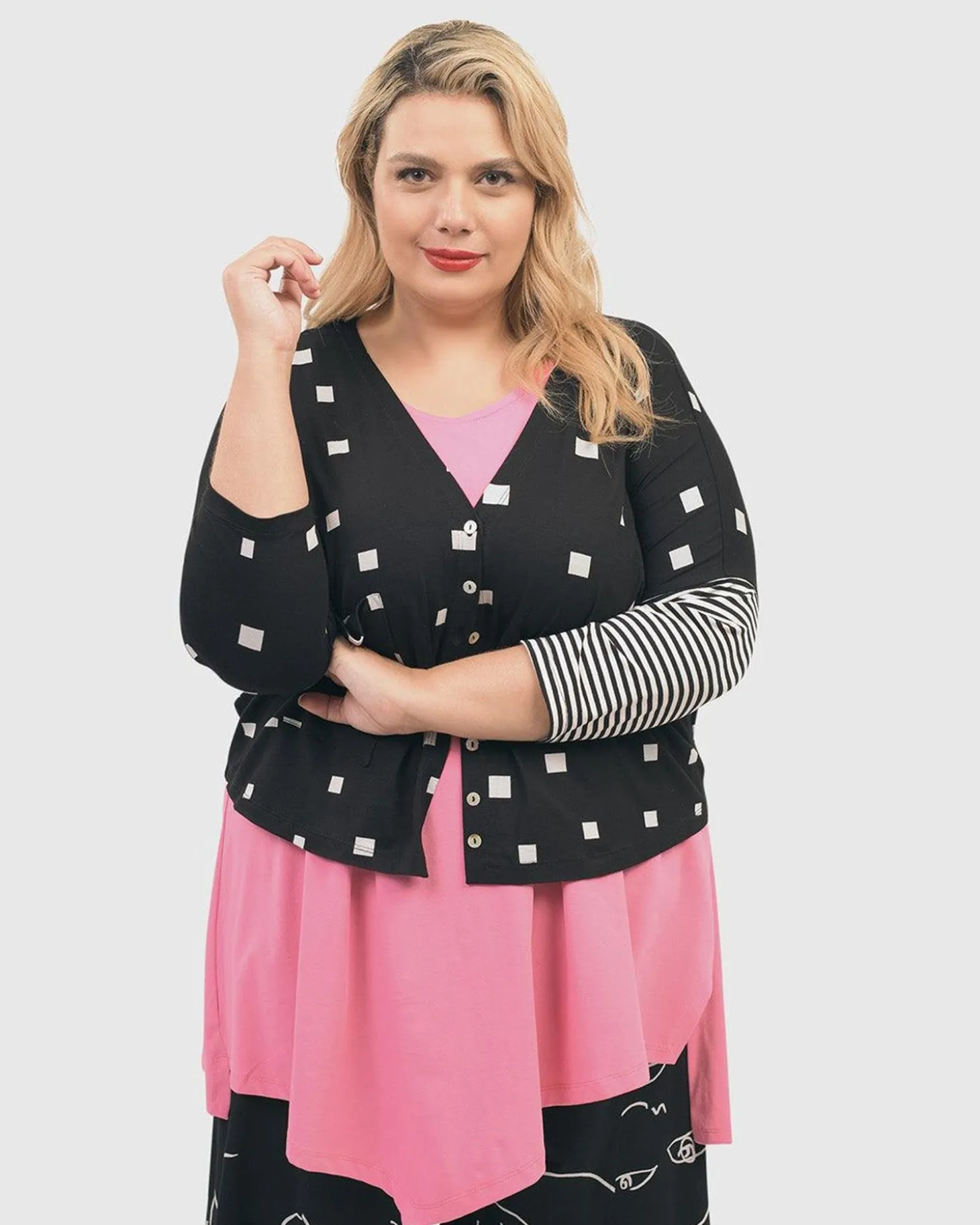 Women Alembika Ani Sleeveless Tunic Top, Bazooka