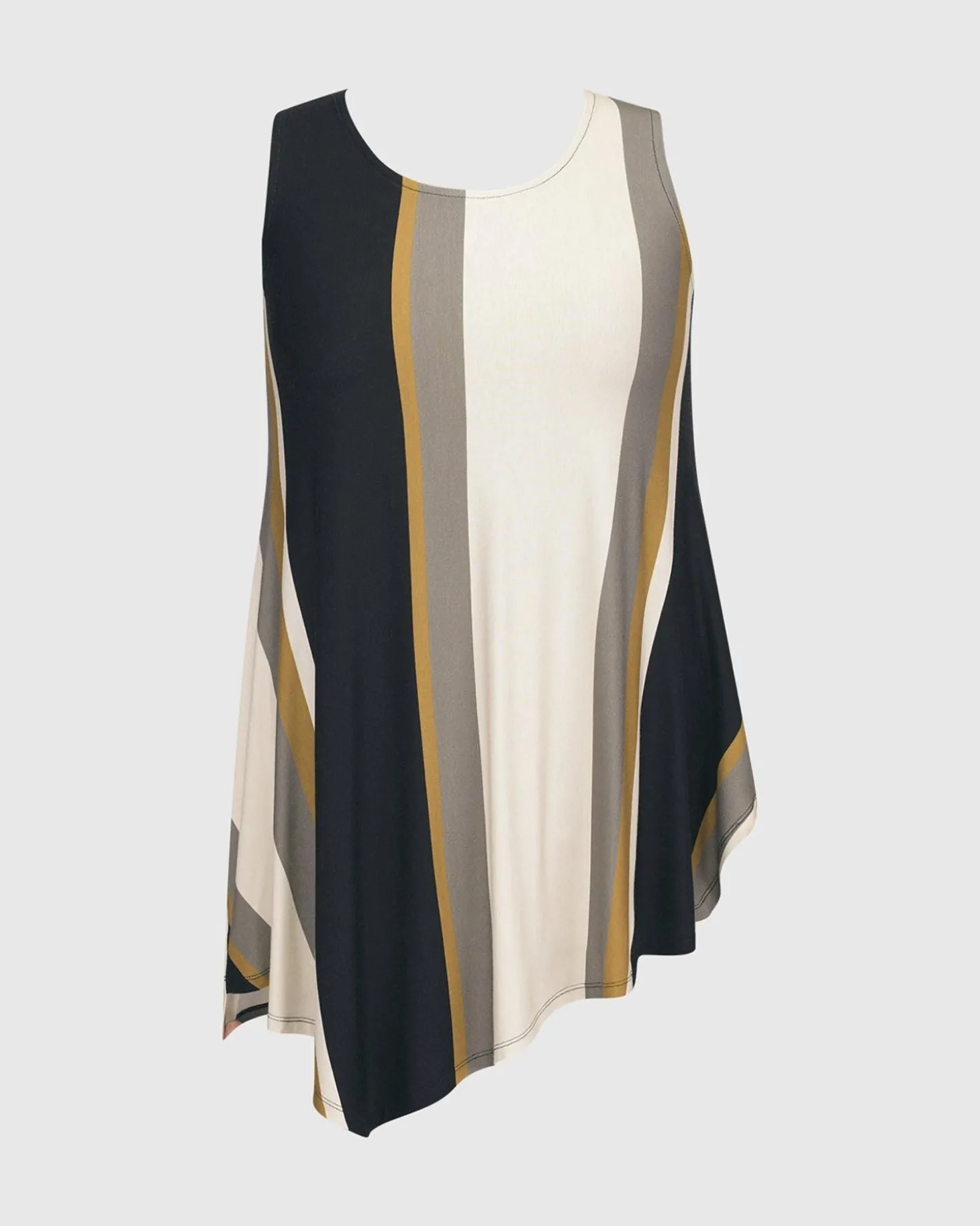 Women Alembika Ani Sleeveless Tunic Top, Stripes