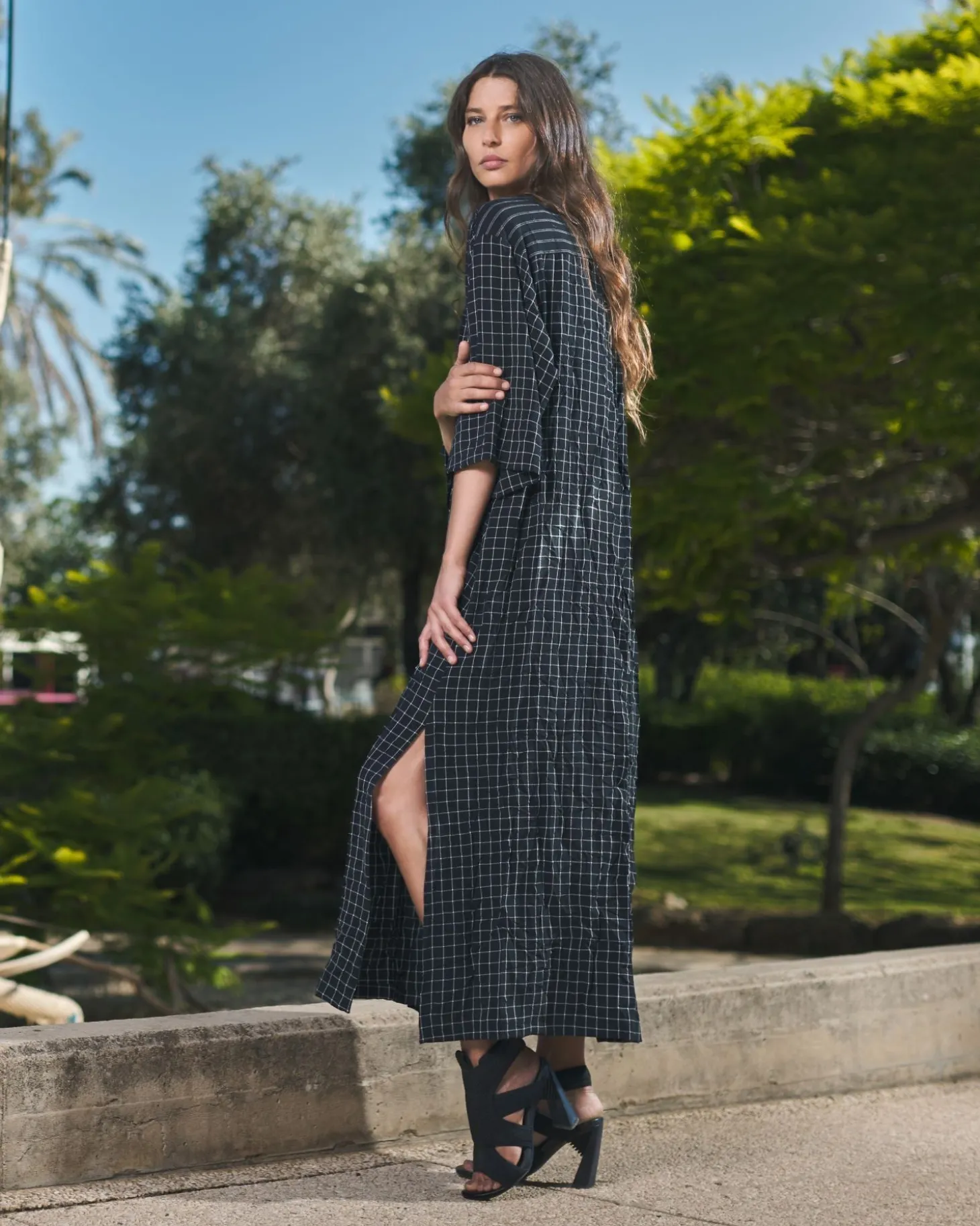 Women Alembika Aphrodite Caftan Dress, Net