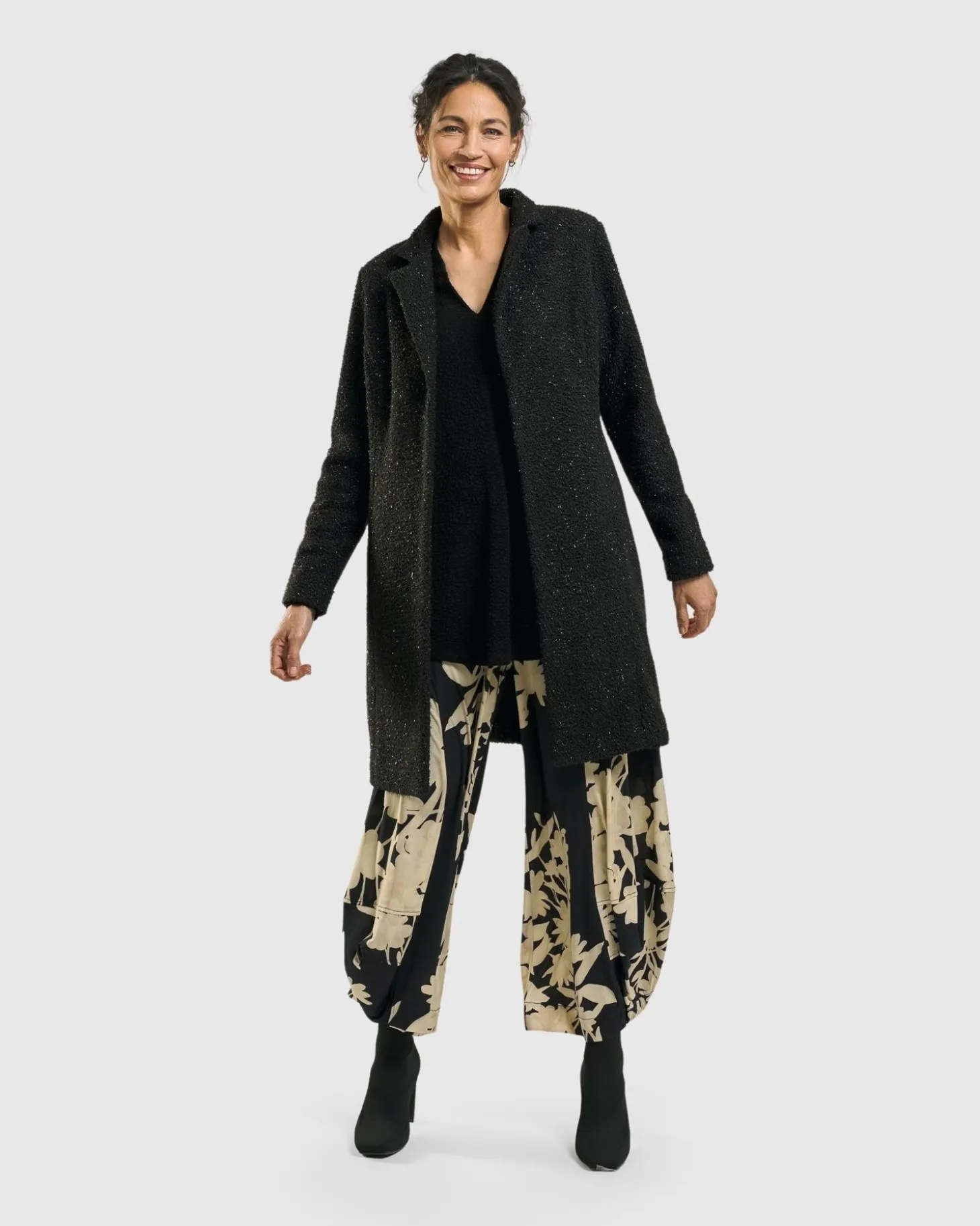 Women Alembika Aquarius Cardigan Jacket, Charcoal