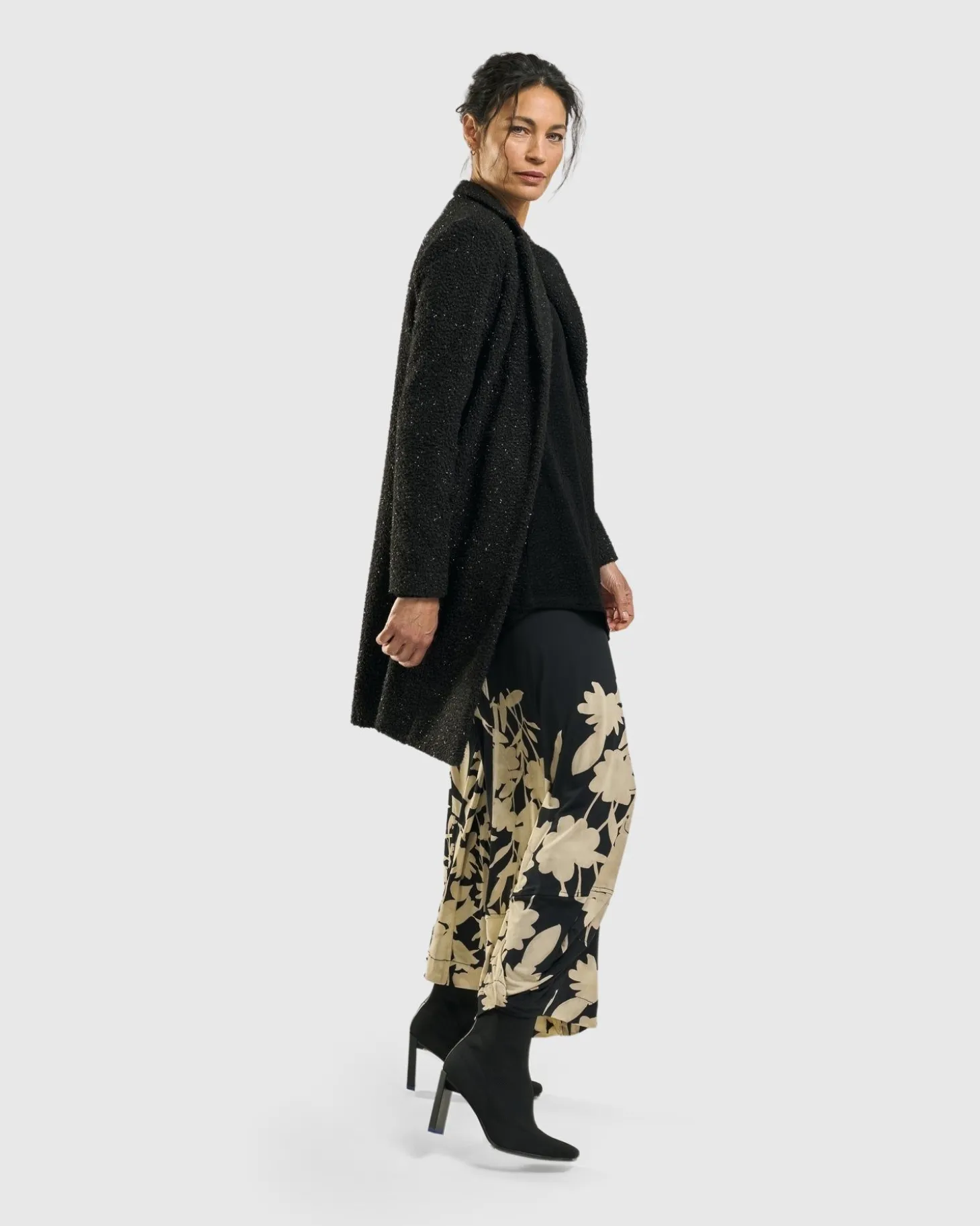 Women Alembika Aquarius Cardigan Jacket, Charcoal