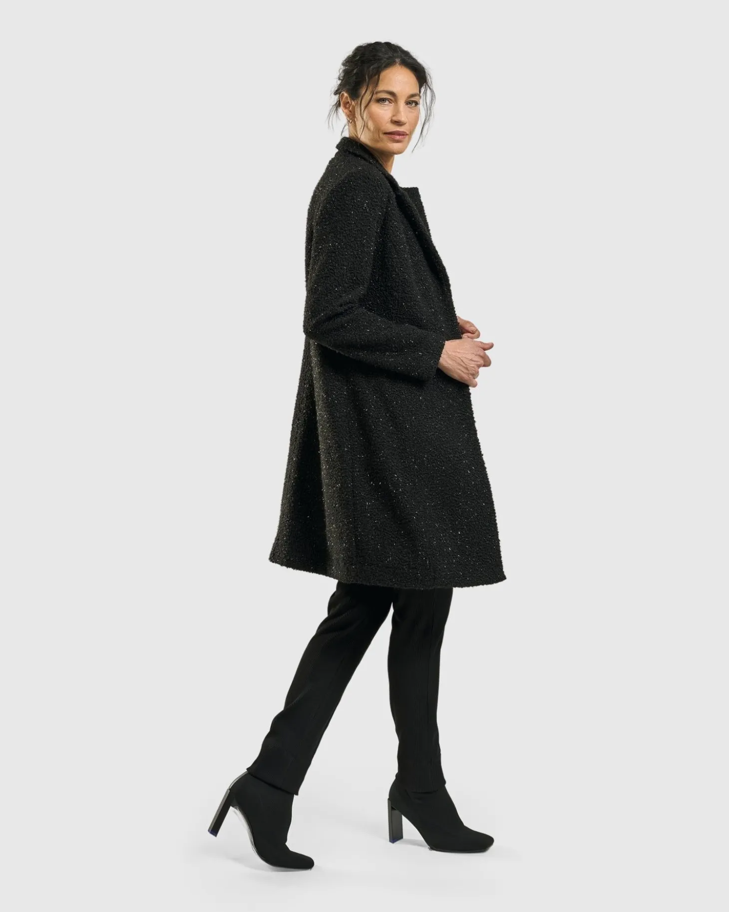 Women Alembika Aquarius Cardigan Jacket, Charcoal