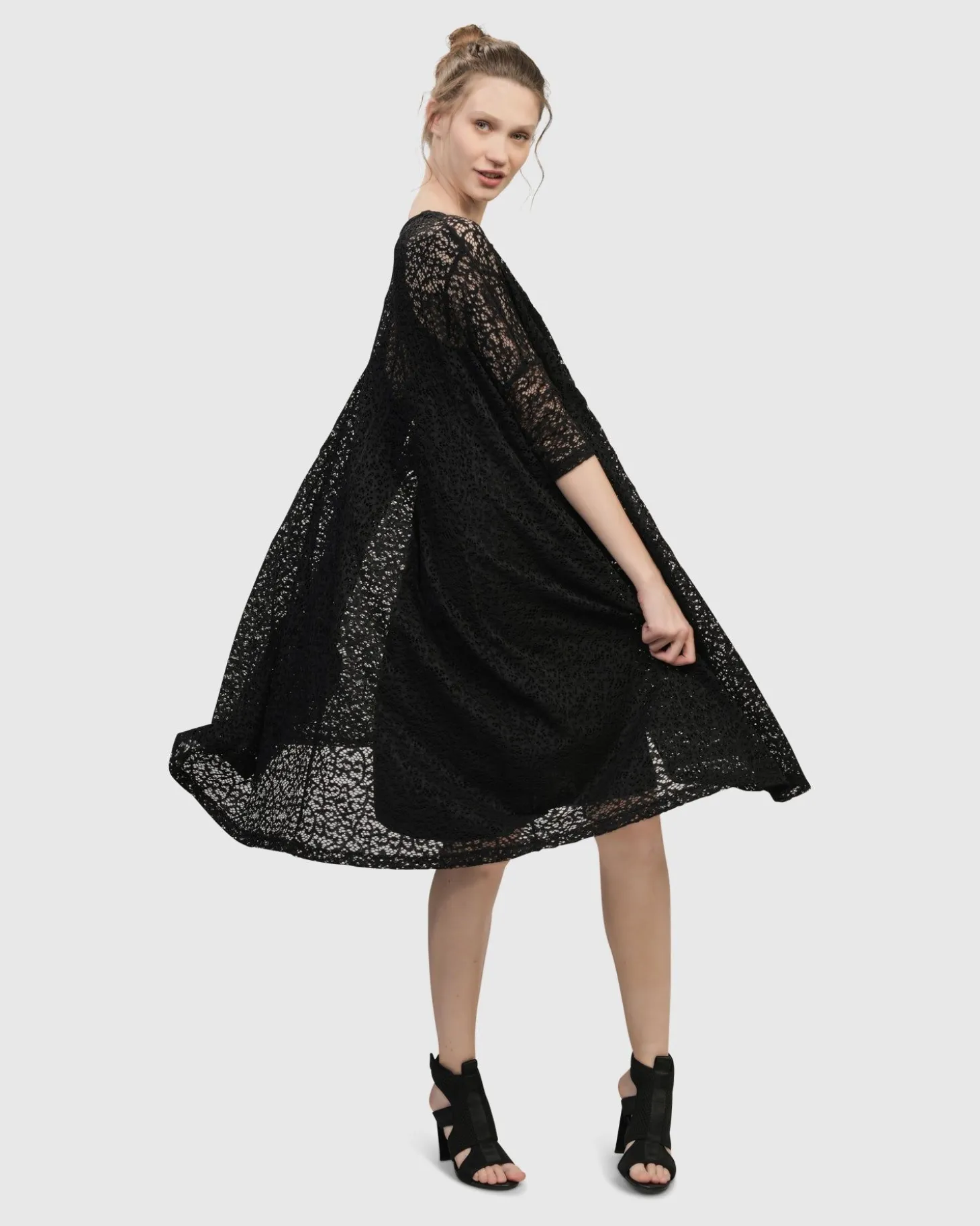 Women Alembika Artemis Trapeze Dress, Black