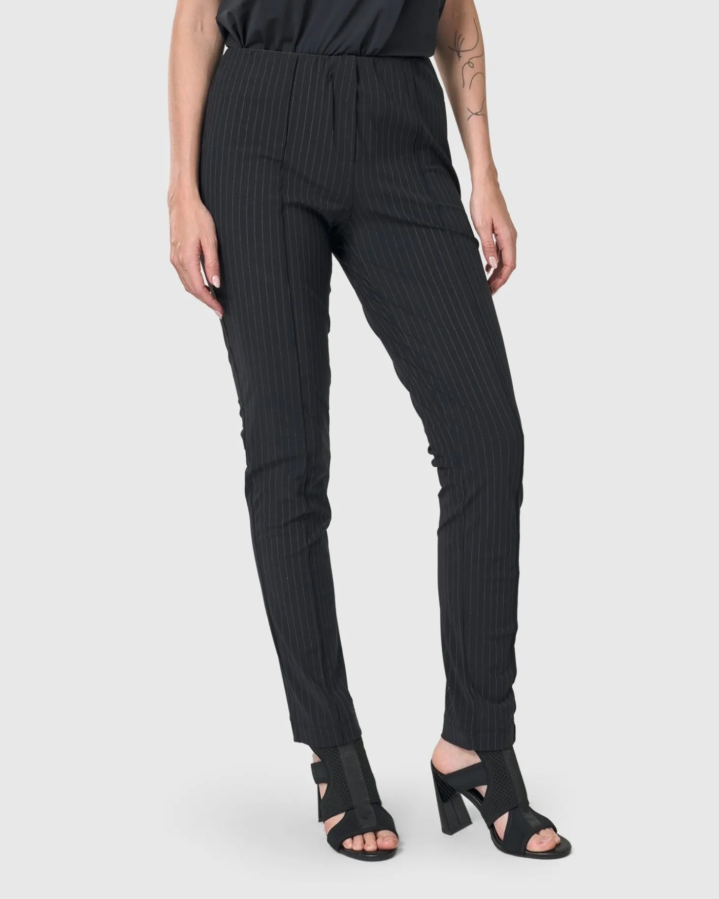 Women Alembika Audrey Slim Pants, Pinstripes