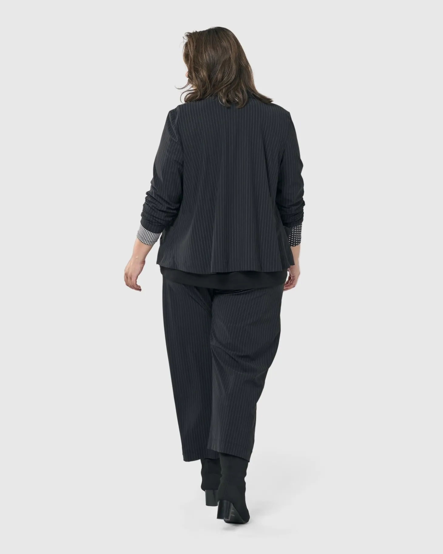 Women Alembika Audrey Straight Leg Pants, Pinstripes