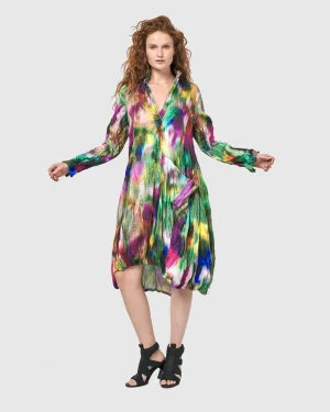 Women Alembika Aurora Wonderful Pocket Dress, Watercolor