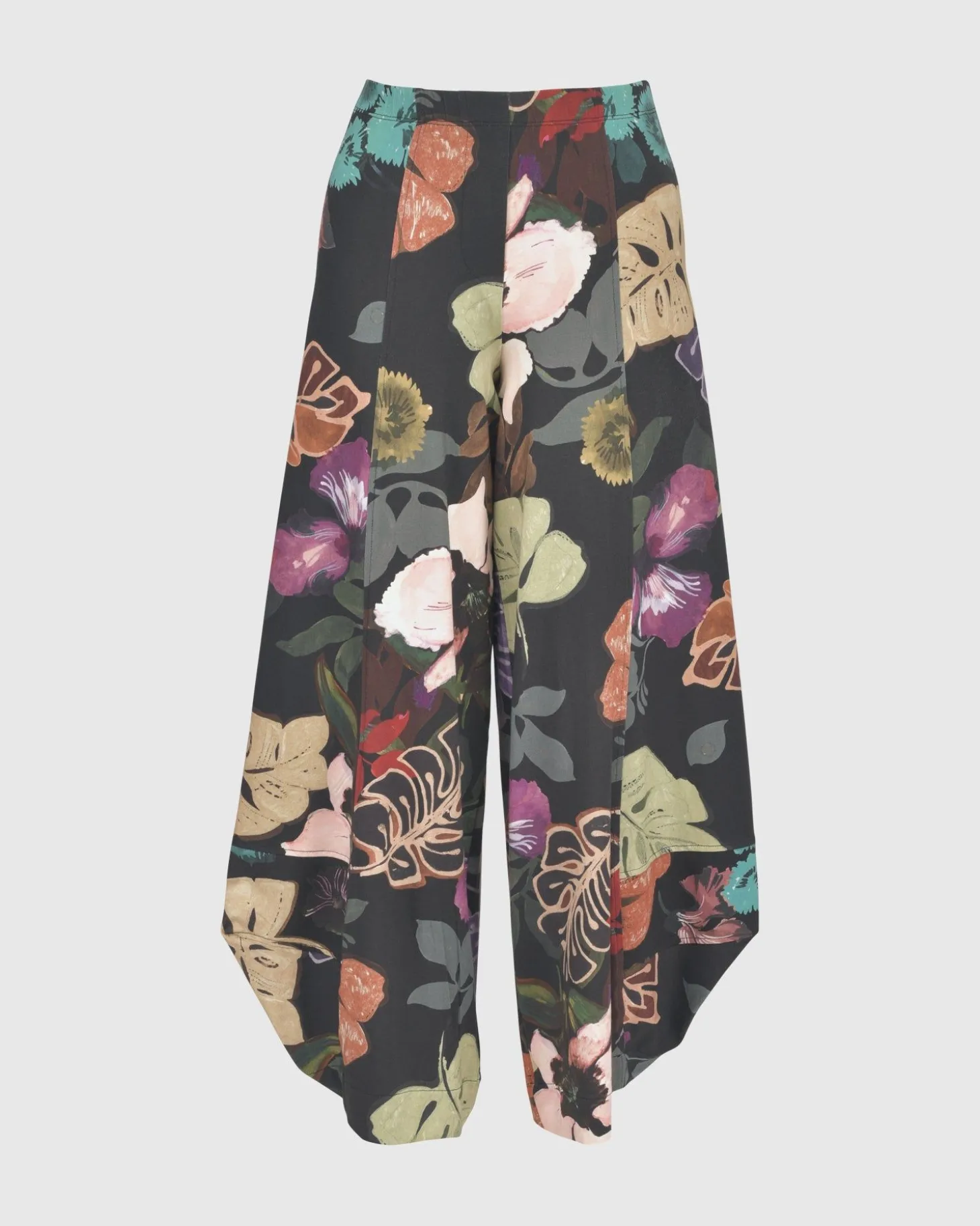 Women Alembika Bali Punto Pants, Leaves Multi