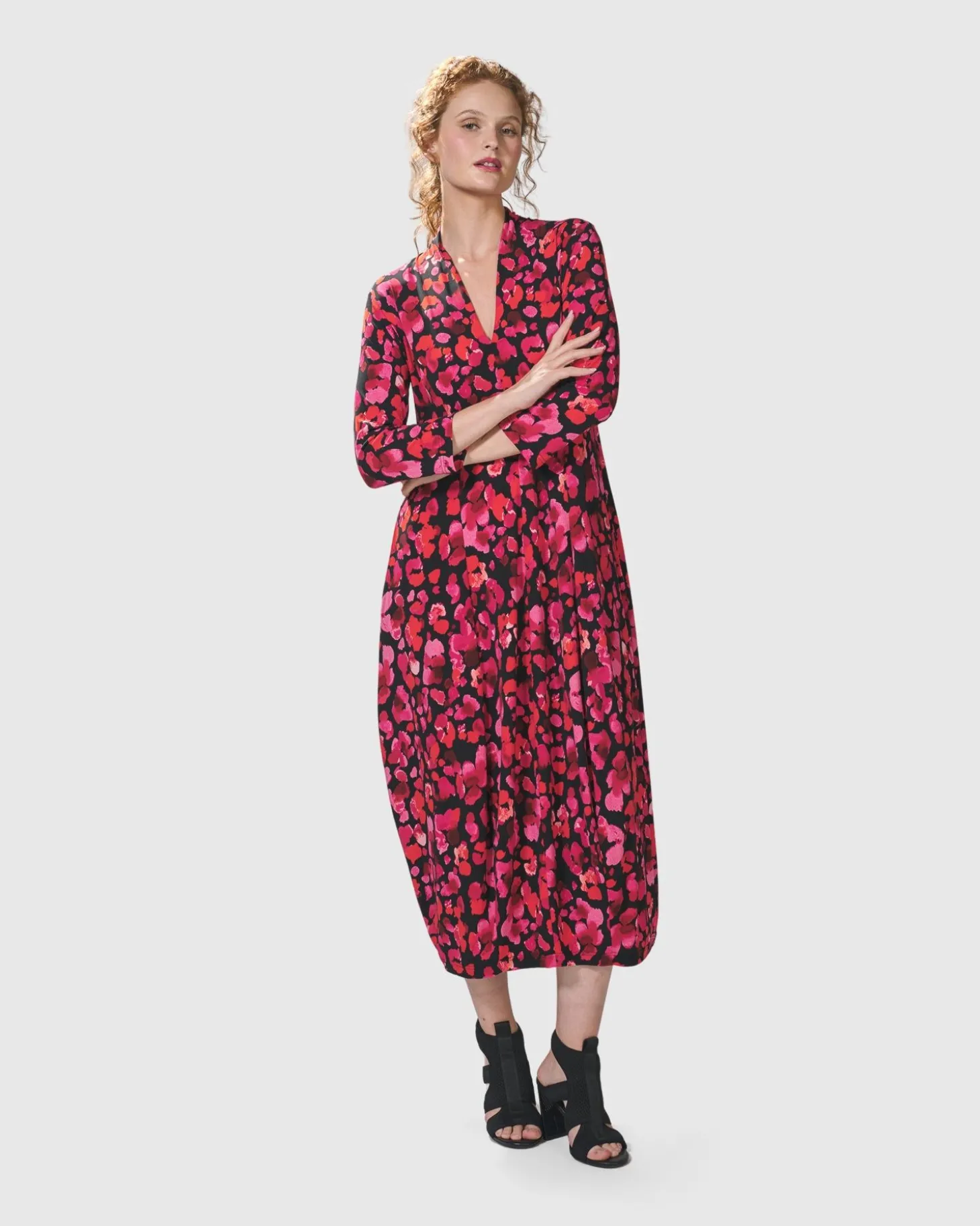 Women Alembika Begonia Cocoon Dress, Petals