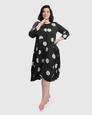 Women Alembika Bold Dot, Wonderful Dress, Moon