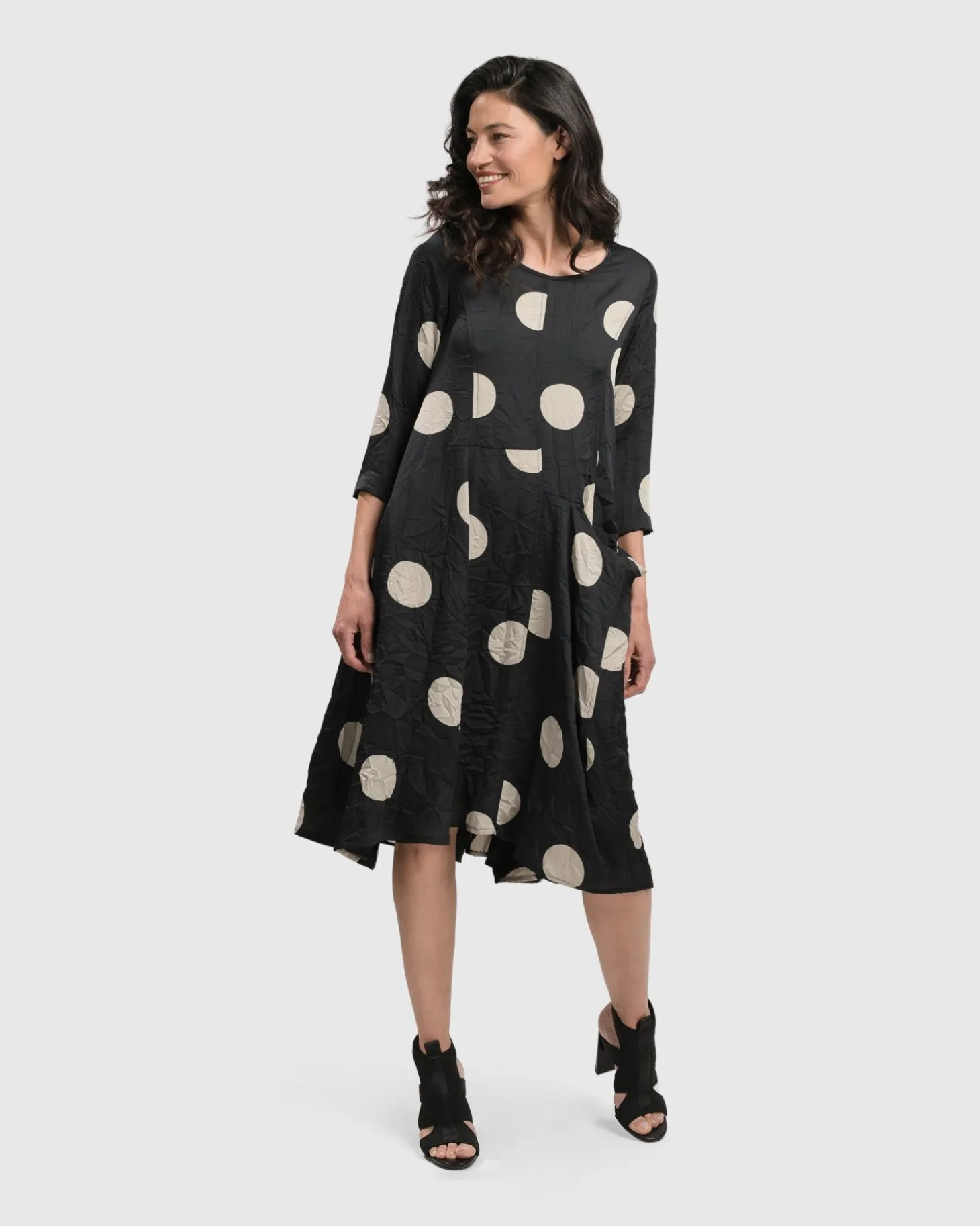 Women Alembika Bold Dot, Wonderful Dress, Moon