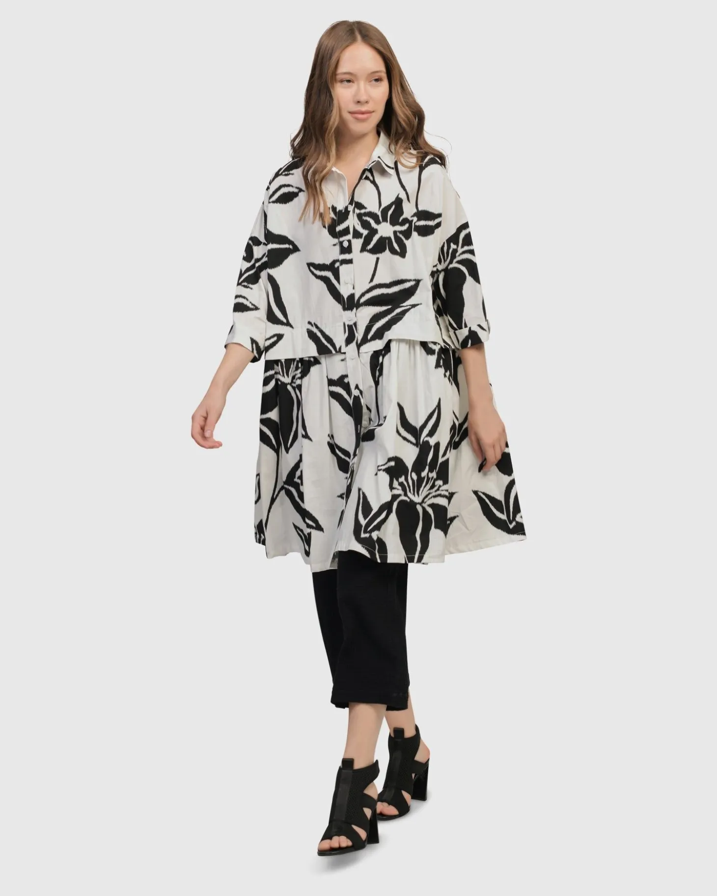 Women Alembika Botanica Oversized Babydoll Top, Lilly