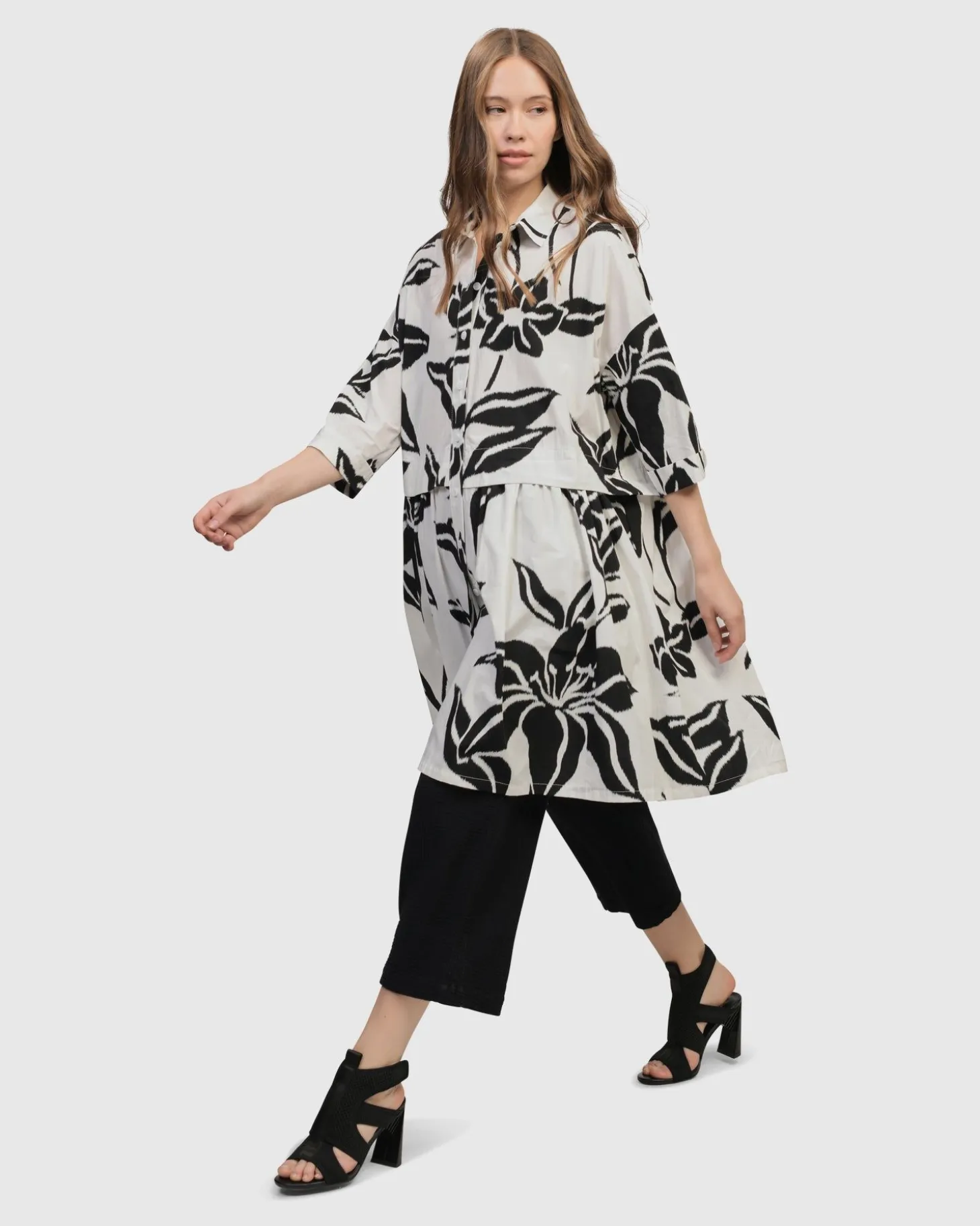 Women Alembika Botanica Oversized Babydoll Top, Lilly