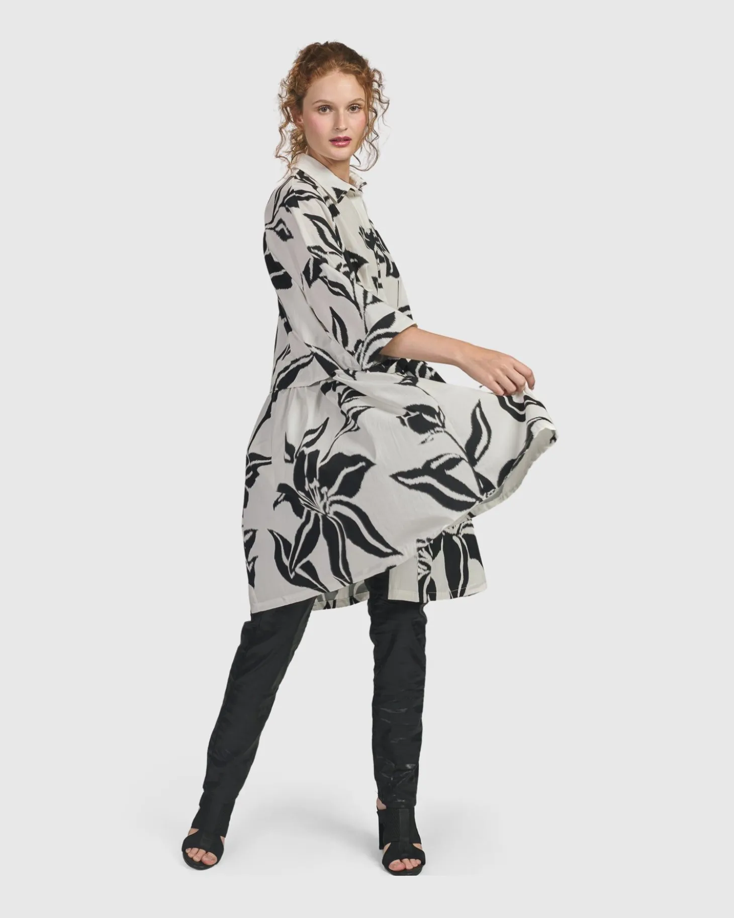 Women Alembika Botanica Oversized Babydoll Top, Lilly