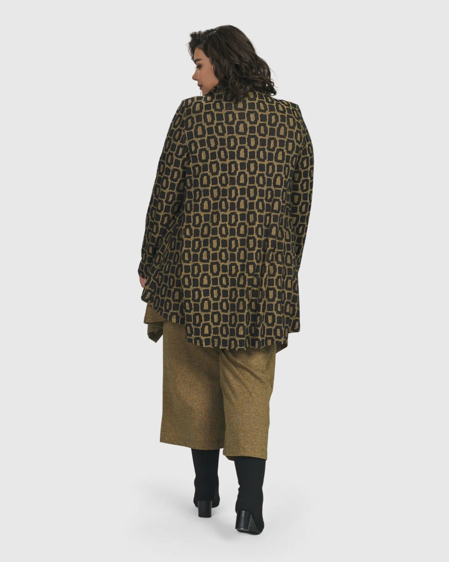 Women Alembika Boutique Swing Jacket, Ochre