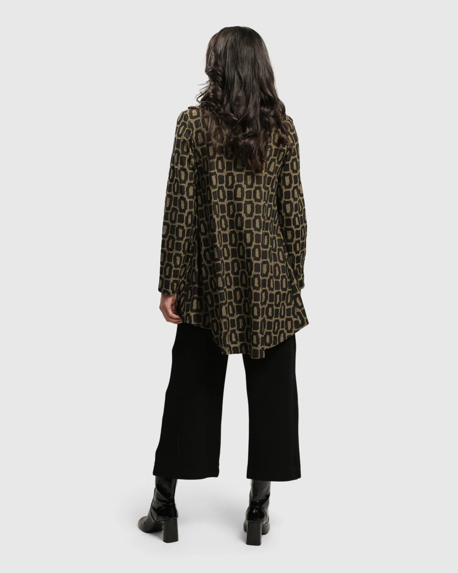 Women Alembika Boutique Swing Jacket, Ochre