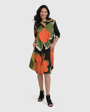 Women Alembika Brenda Oversized Shirt Dress, Floral