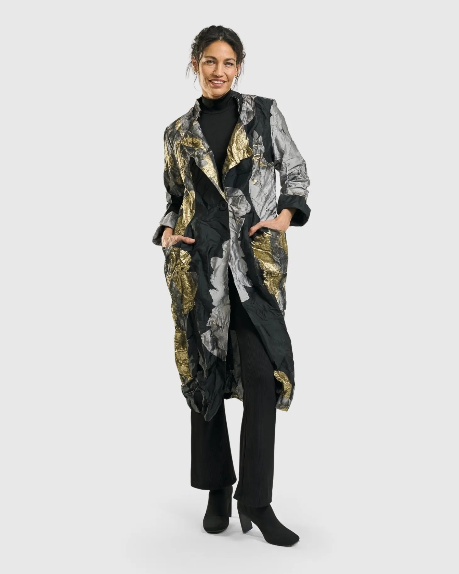 Women Alembika Byzantine Jacket, Gold
