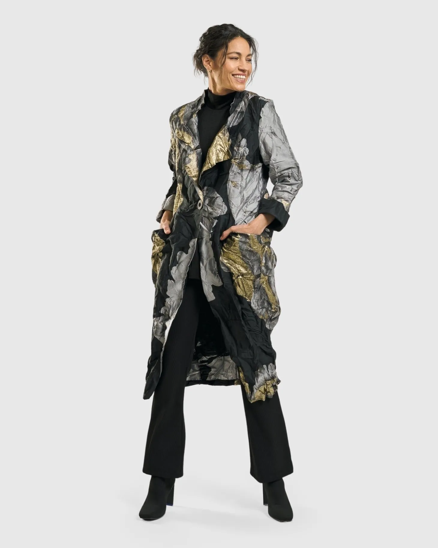 Women Alembika Byzantine Jacket, Gold