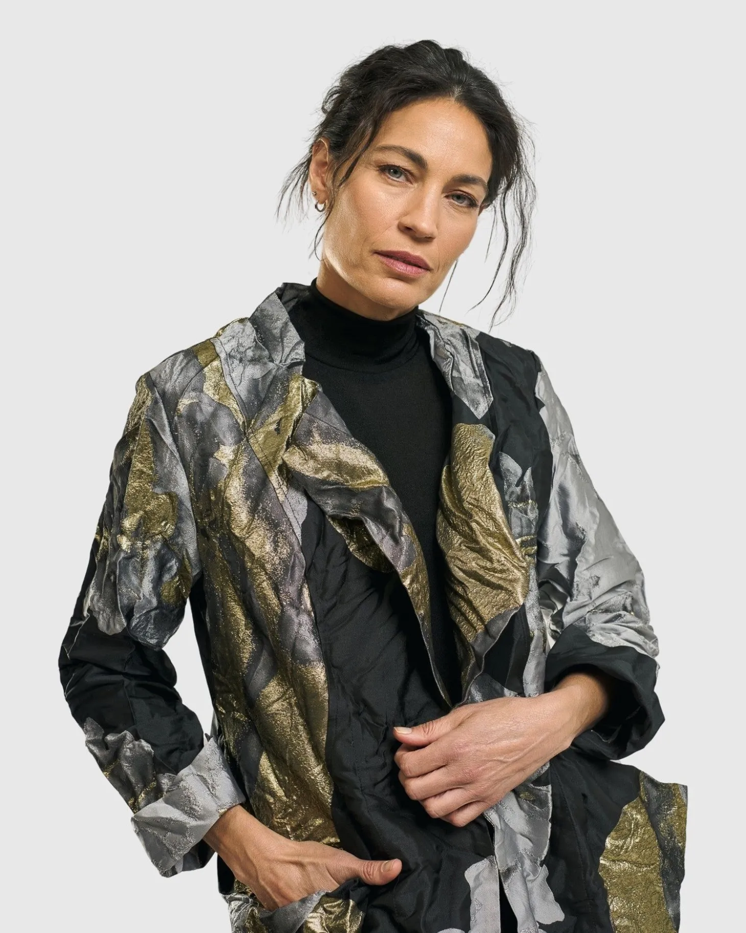 Women Alembika Byzantine Jacket, Gold