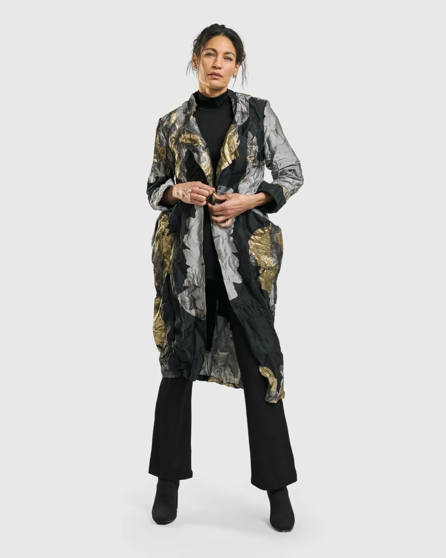 Women Alembika Byzantine Jacket, Gold
