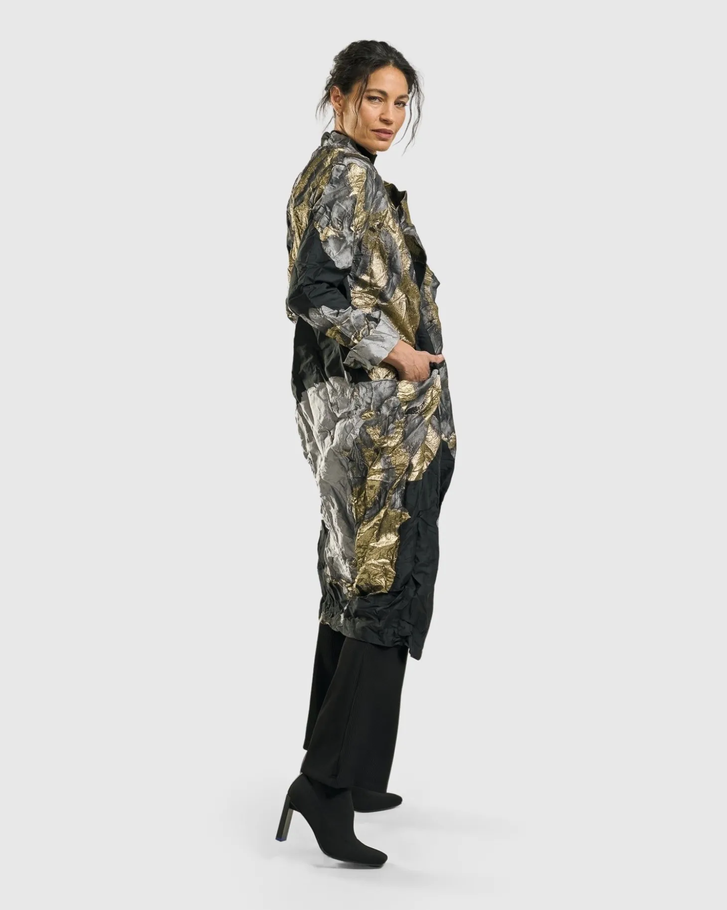 Women Alembika Byzantine Jacket, Gold