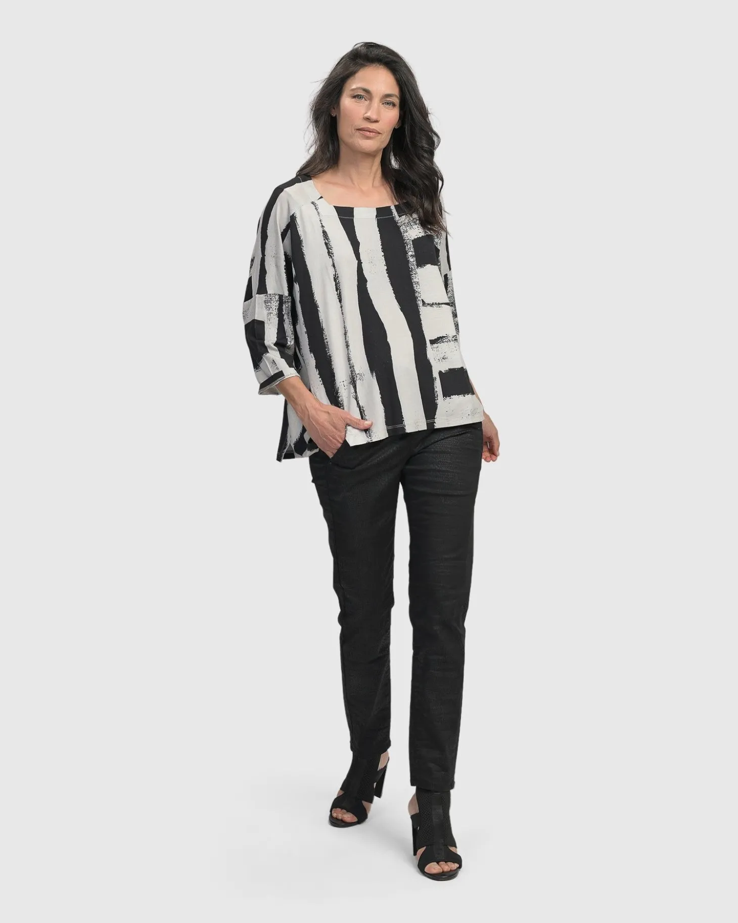 Women Alembika Charisma, Cutaway Boxy Top, Grunge