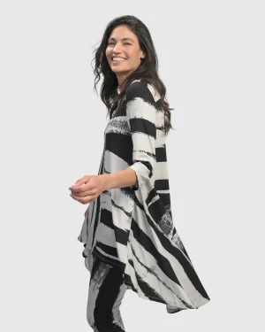 Women Alembika Charisma Swing Hi-Lo Tunic Top, Grunge
