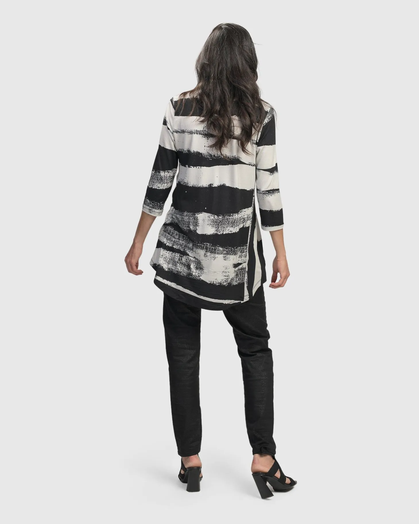 Women Alembika Charisma V Neck Tunic Top, Grunge