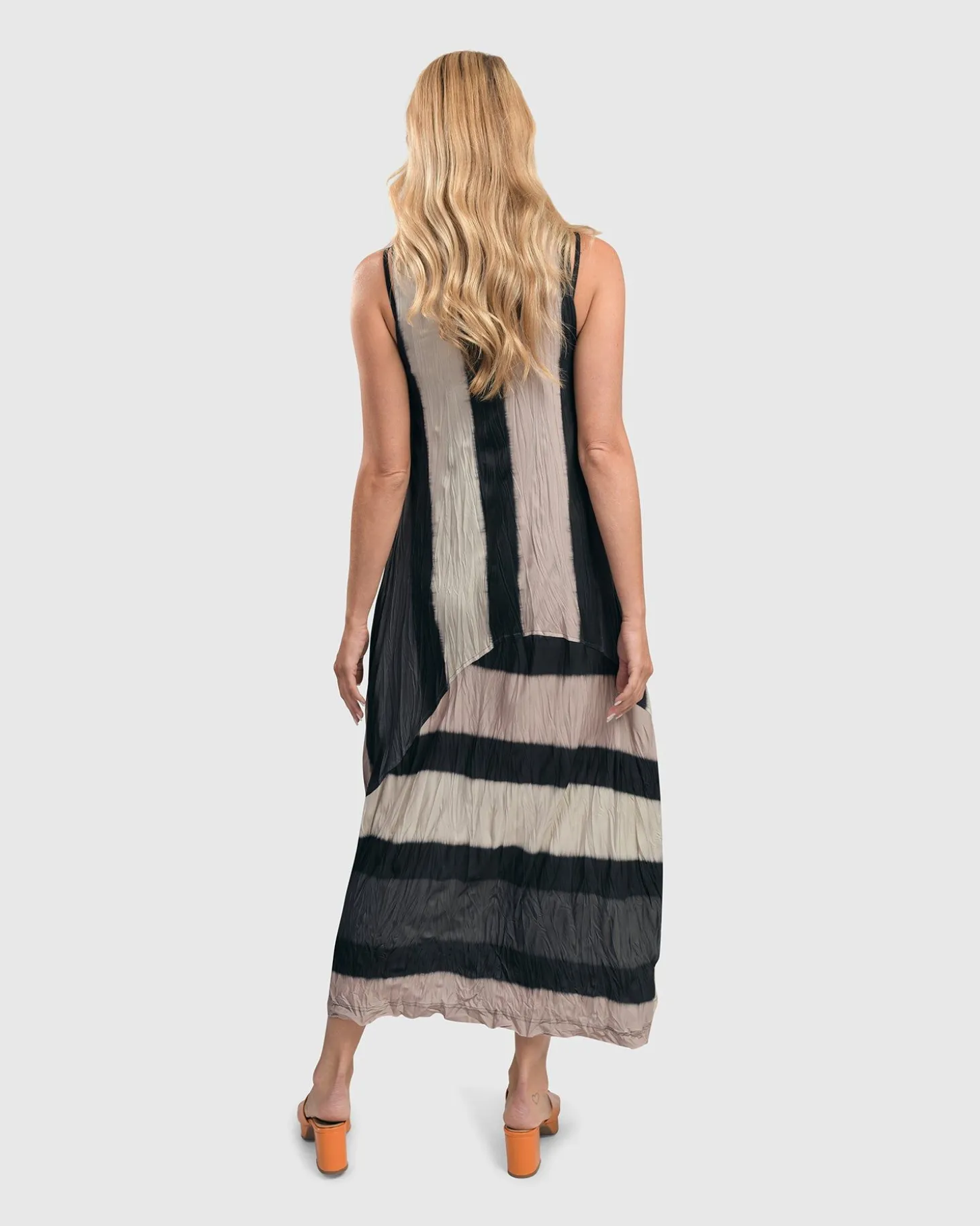 Women Alembika Charlie Crinkle Tank Dress, Stripe