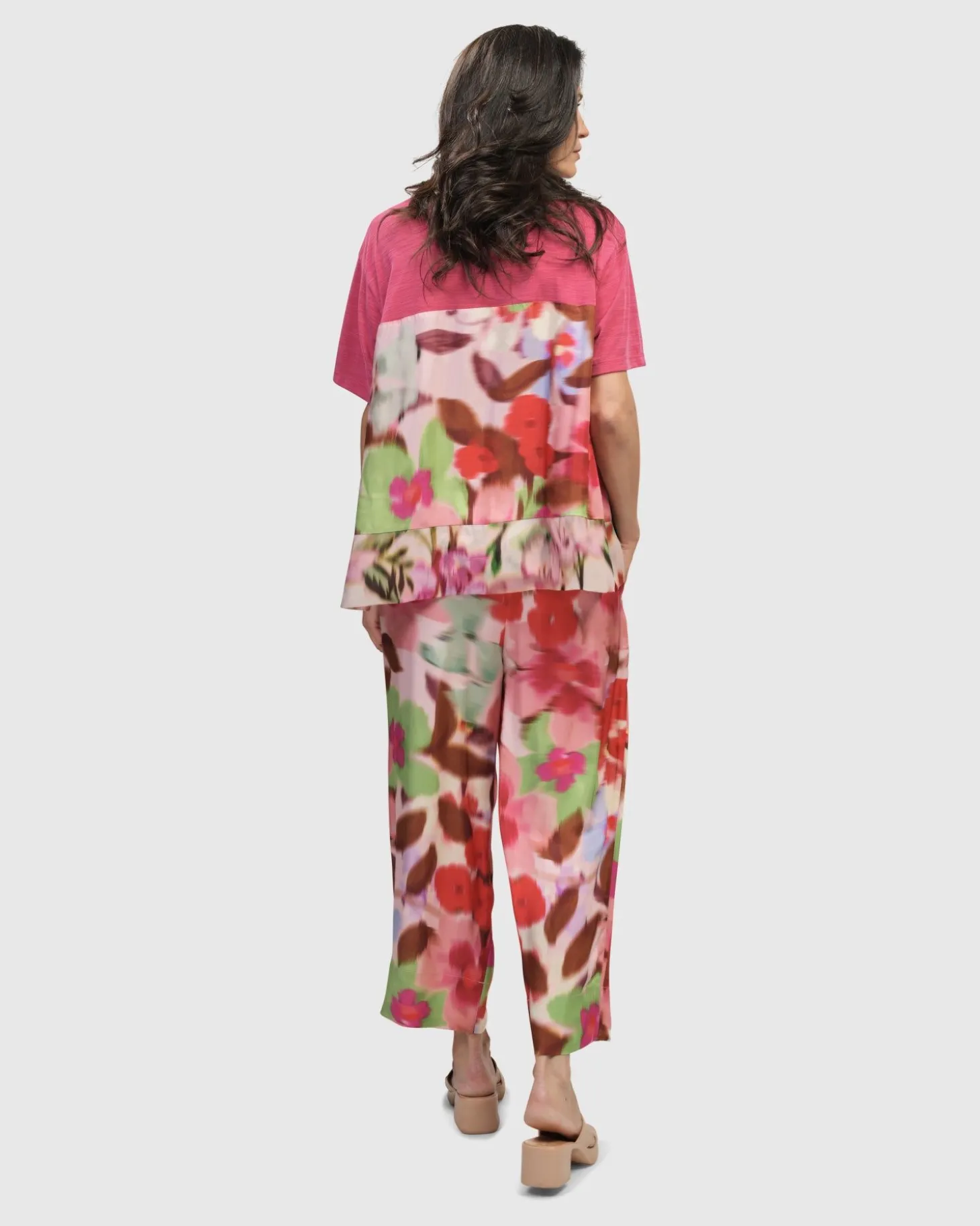 Women Alembika Cherry Blossom Pants, Blush