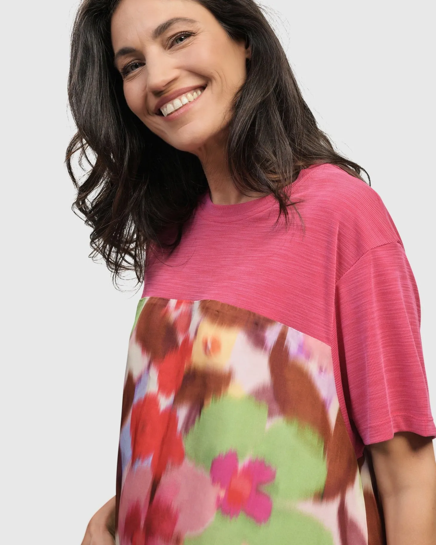 Women Alembika Cherry Blossom Tee, Blush