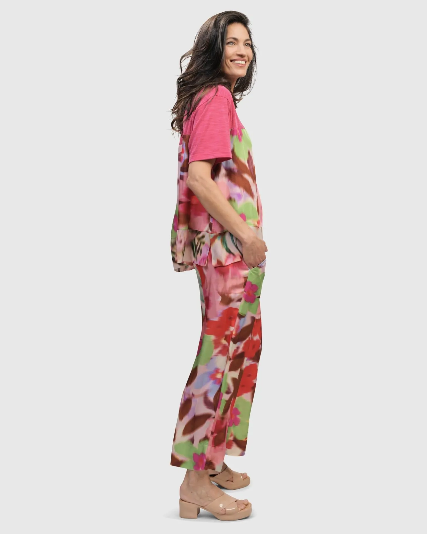 Women Alembika Cherry Blossom Tee, Blush
