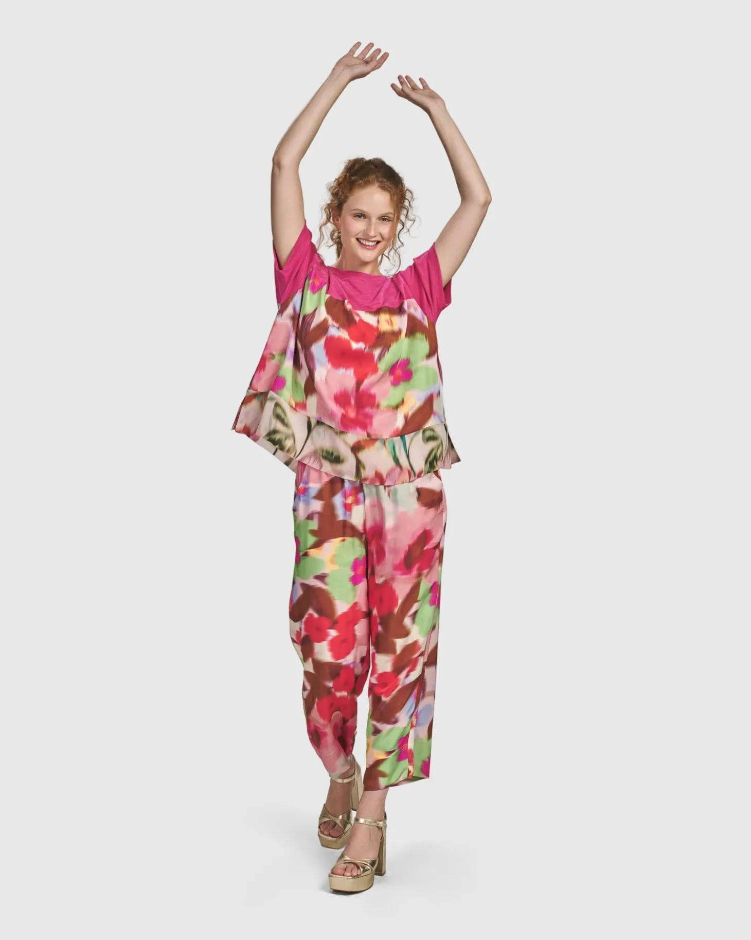 Women Alembika Cherry Blossom Tee, Blush