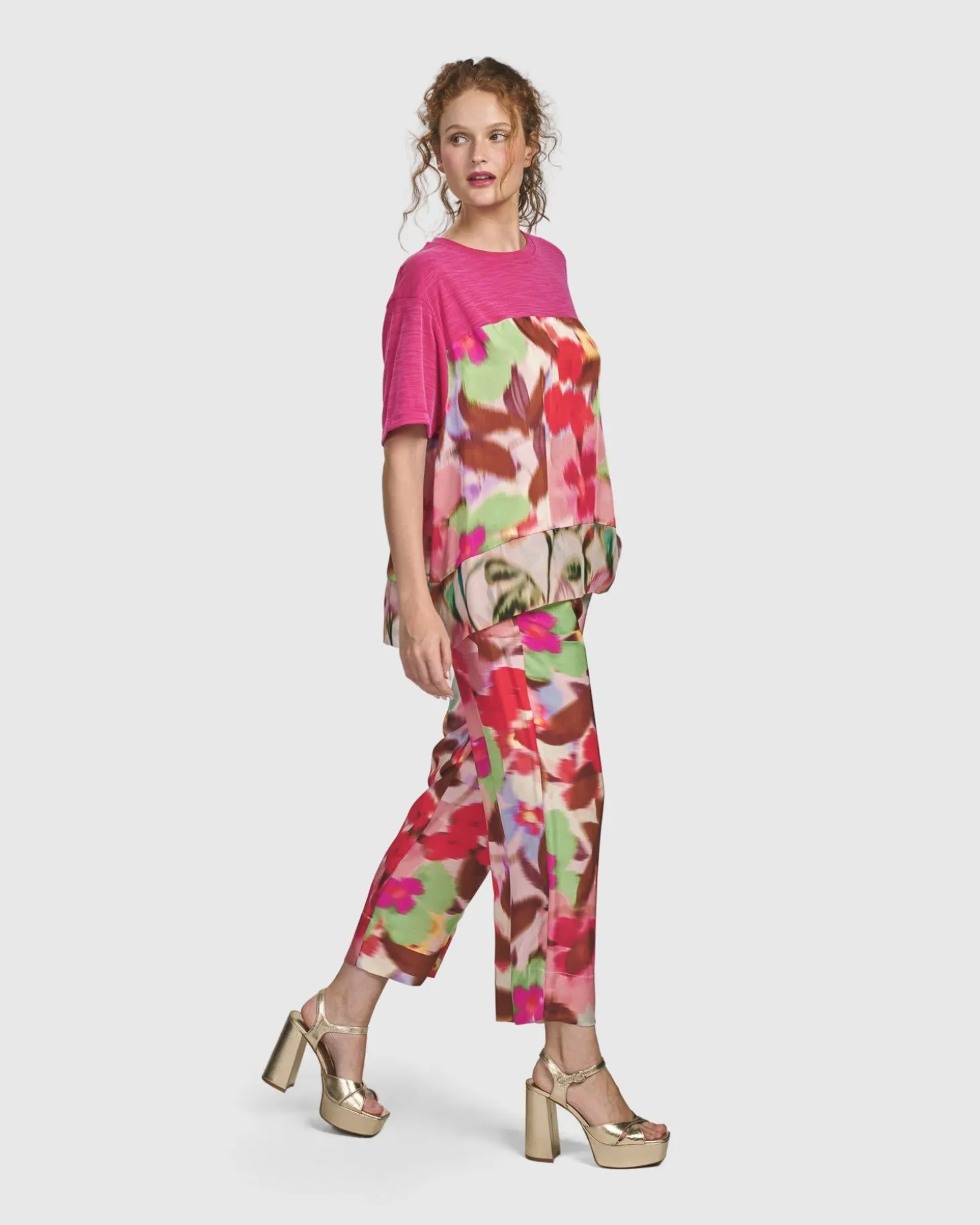 Women Alembika Cherry Blossom Tee, Blush